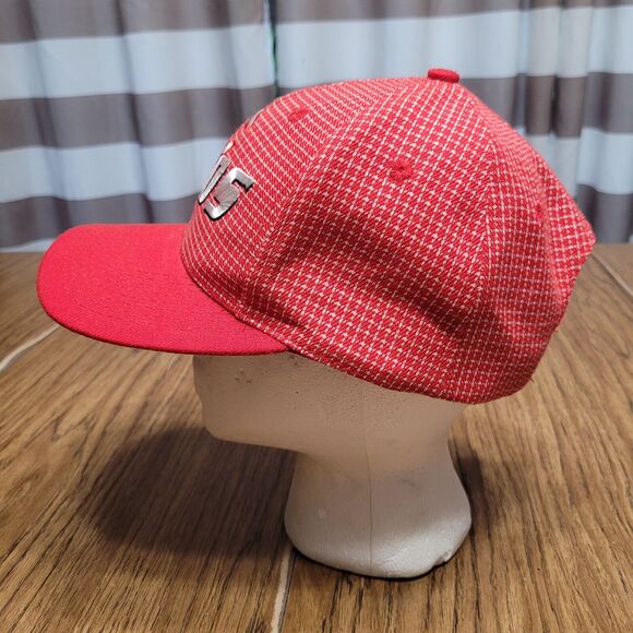Cincinnati Reds Hat Cap Adult Red Check Vintage Logo Athletic Wool Blend - Picture 3 of 11